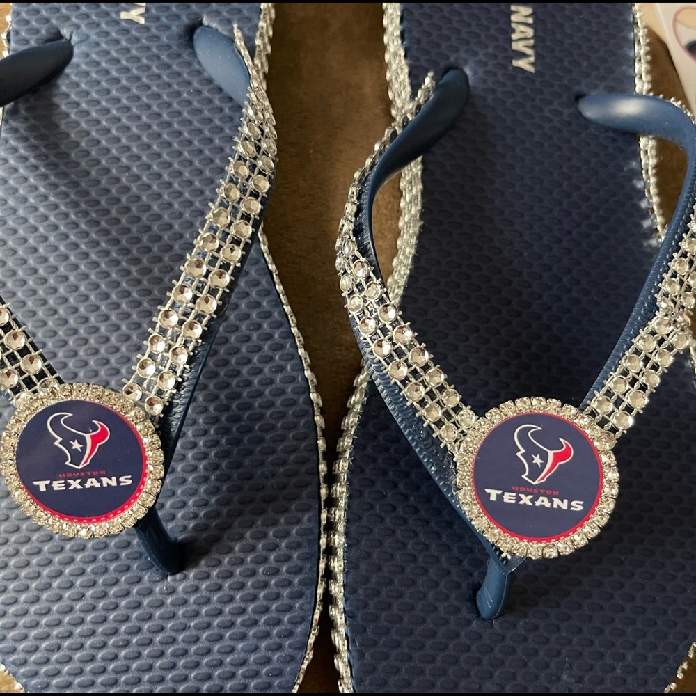 Houston Texans flip flops